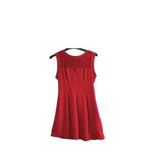 Speechless Dress Womens Size M Red Sleeveless Lace Cocktail Fit and Flare NWT